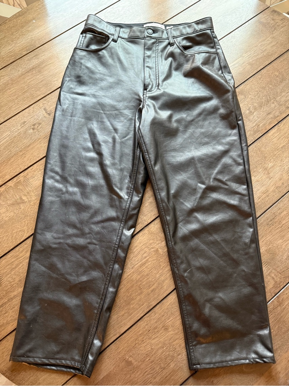 Abercrombie Curve Love Faux Leather Pants